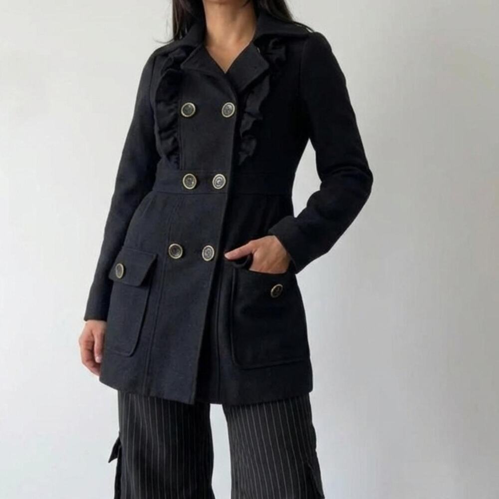 Double Breasted Spring Trench Southern Gothic Ethereal Grunge, Carolyn Bessett - Picture 4 of 5
